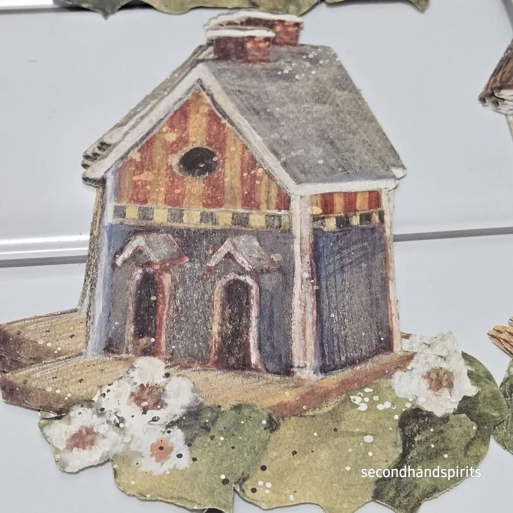 Wallies 12973 Birdhouses Pre-pasted Wallpaper Cutouts Washable Strippable